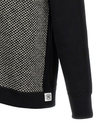 JUNYA WATANABE - JUNYA WATANABE - Jacquard insert hoodie - Men’s Sweatshirts