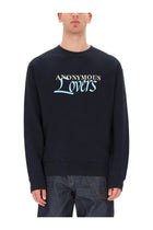 JW Anderson Men's Anonymous Lovers Sweatshirt Black, view 4