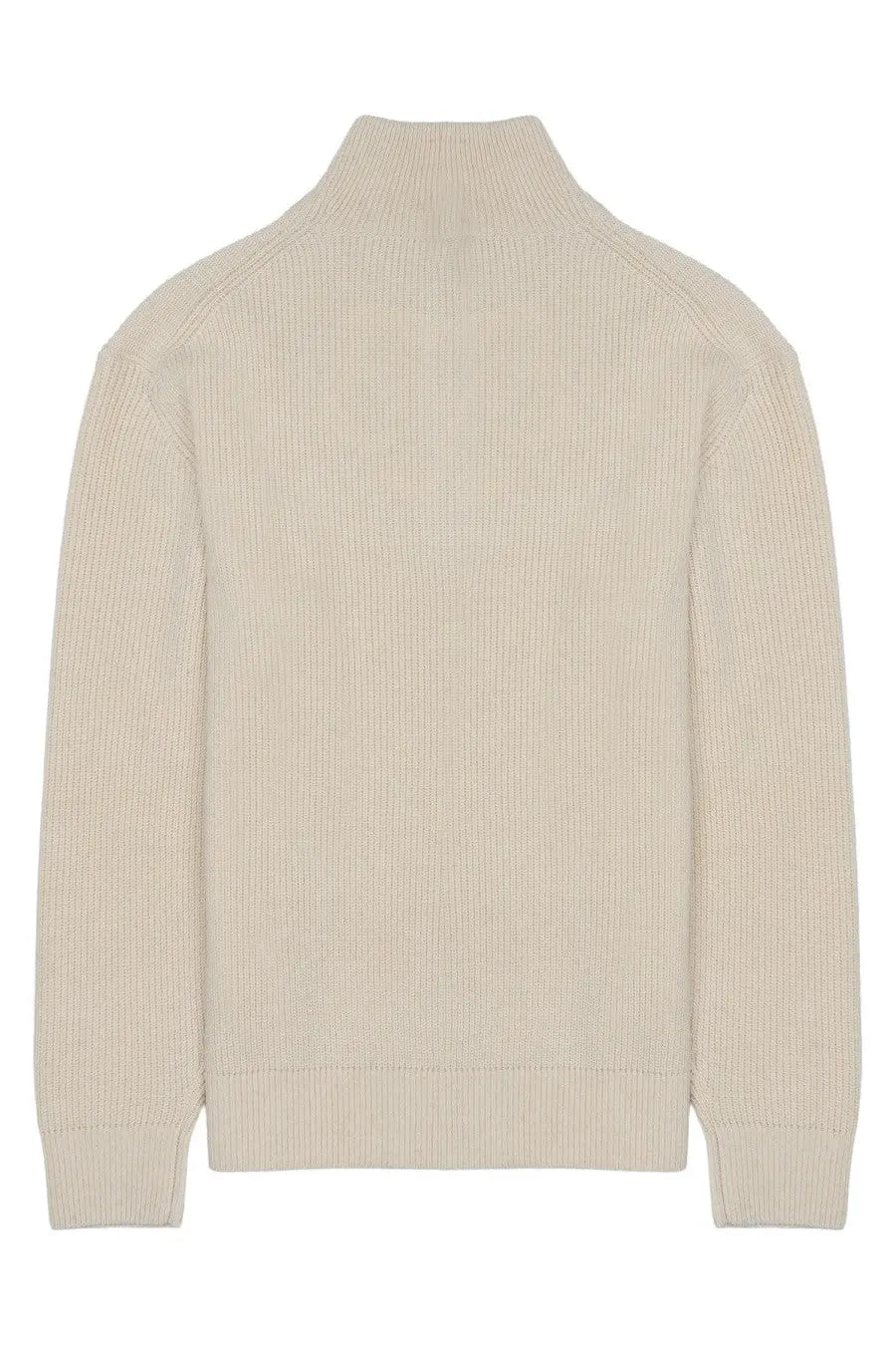 JW Anderson Unisex Zip Wool Cotton Sweater Beige, view 2