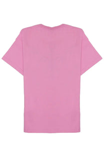 Jw anderson men’s soft pink cotton t-shirt with crew neck and short sleeves in plain design