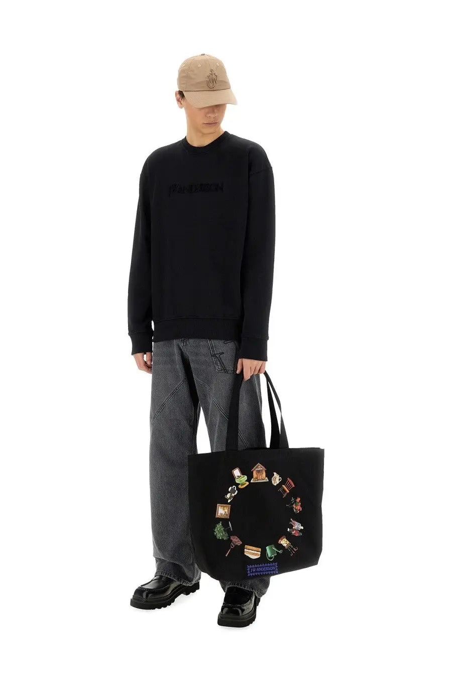 JW Anderson Men's Sweatshirt Black, view 2