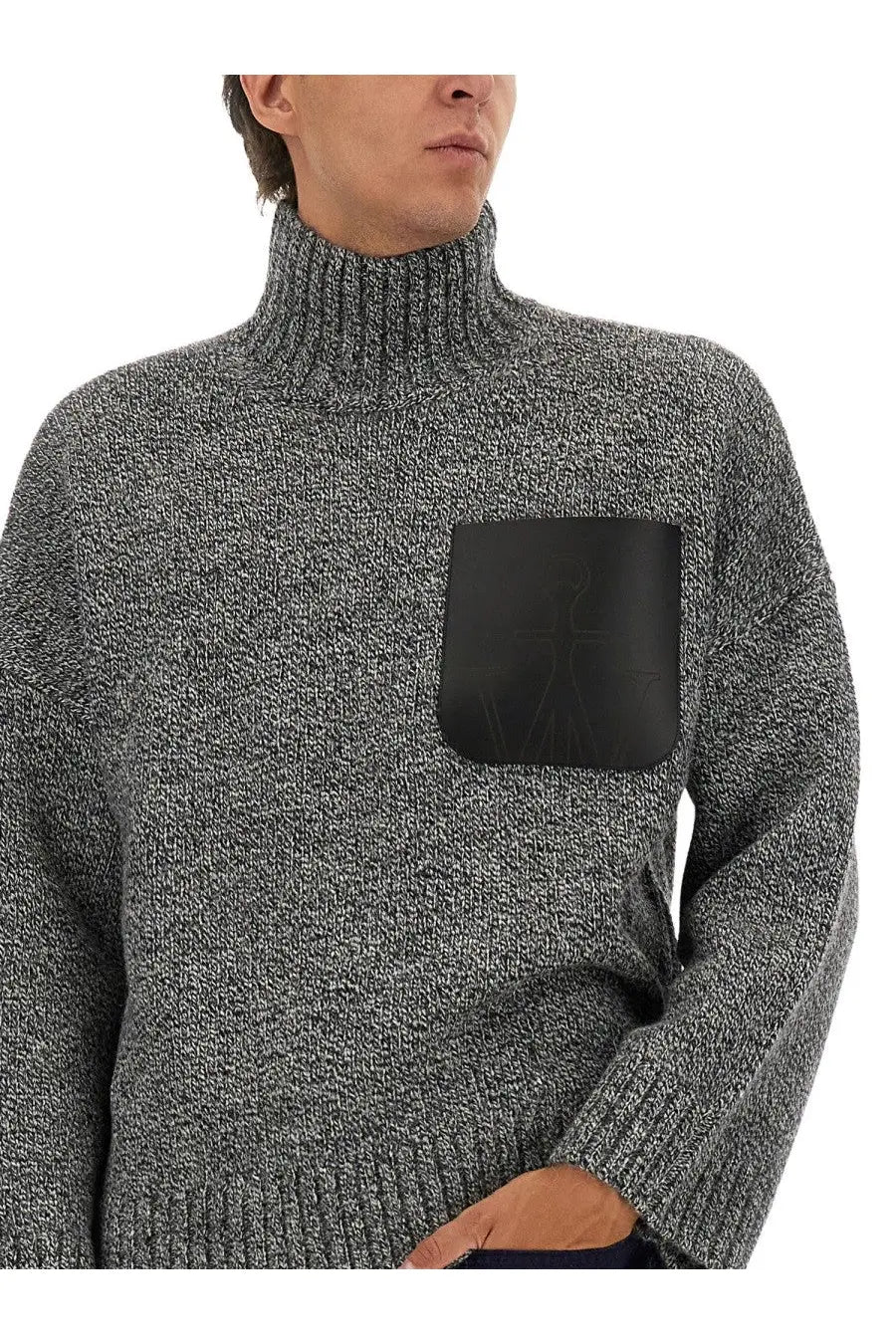 JW Anderson Men's Turtleneck Shirt Grey, view 4