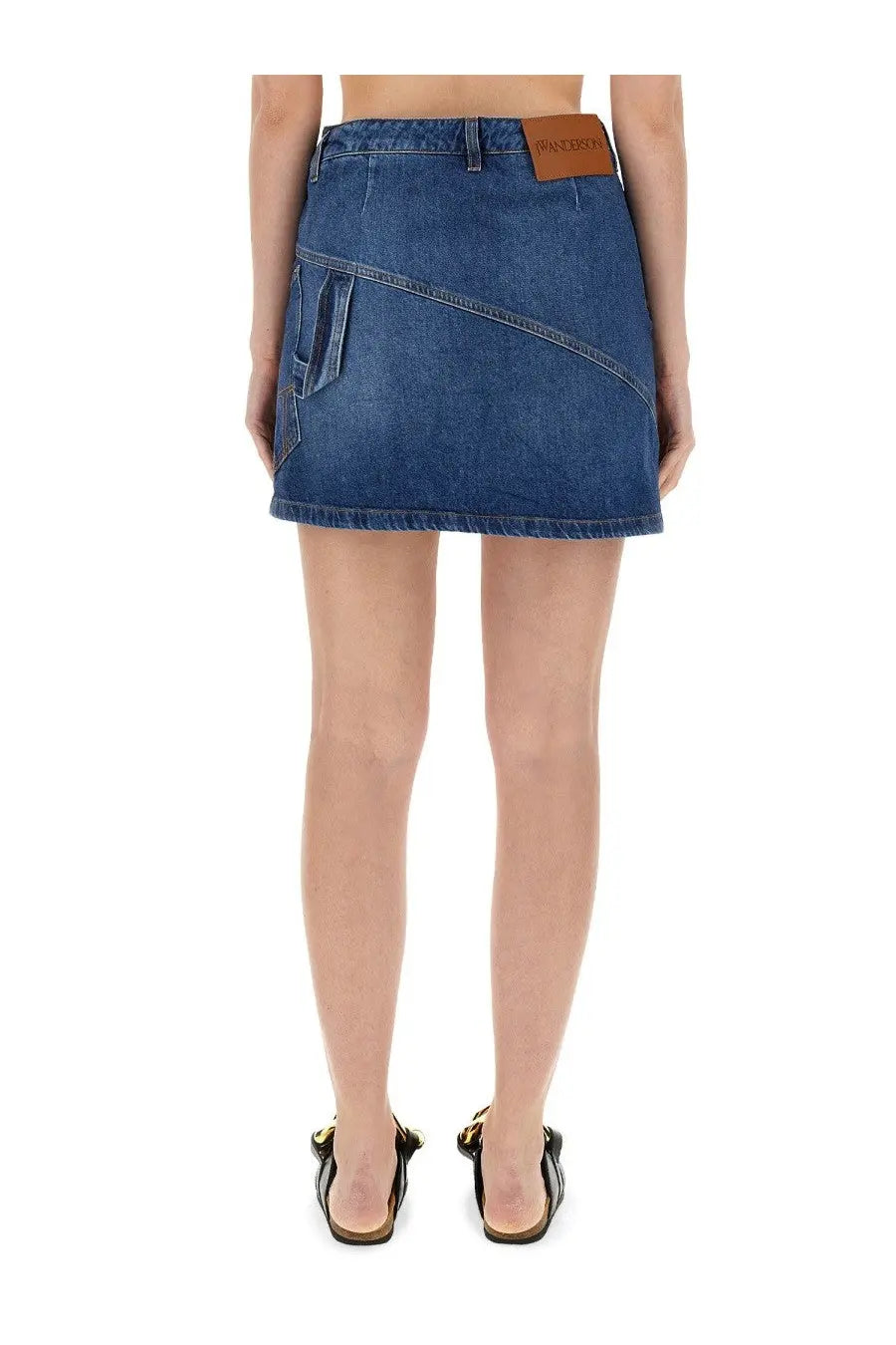 JW Anderson Women's Denim Miniskirt Blue, view 3
