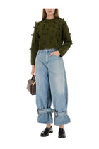 JW Anderson Women's Loop Cropped Jersey Green, view 2