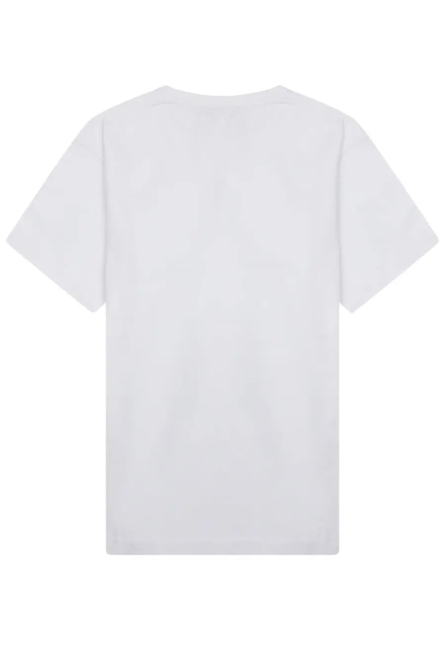 Jw anderson women’s white cotton t shirt with simple crew neck and short sleeves in cotone white