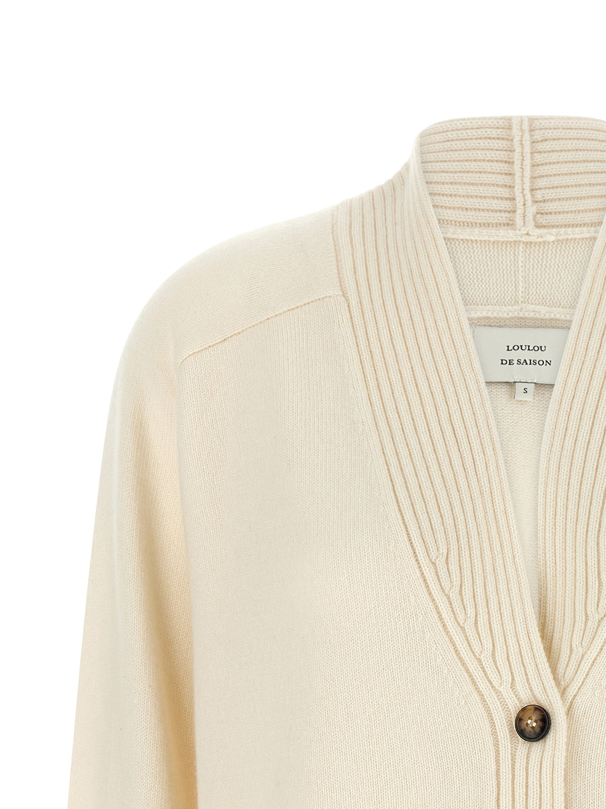 Loulou De Saison Kaia Cardigan White, view 3