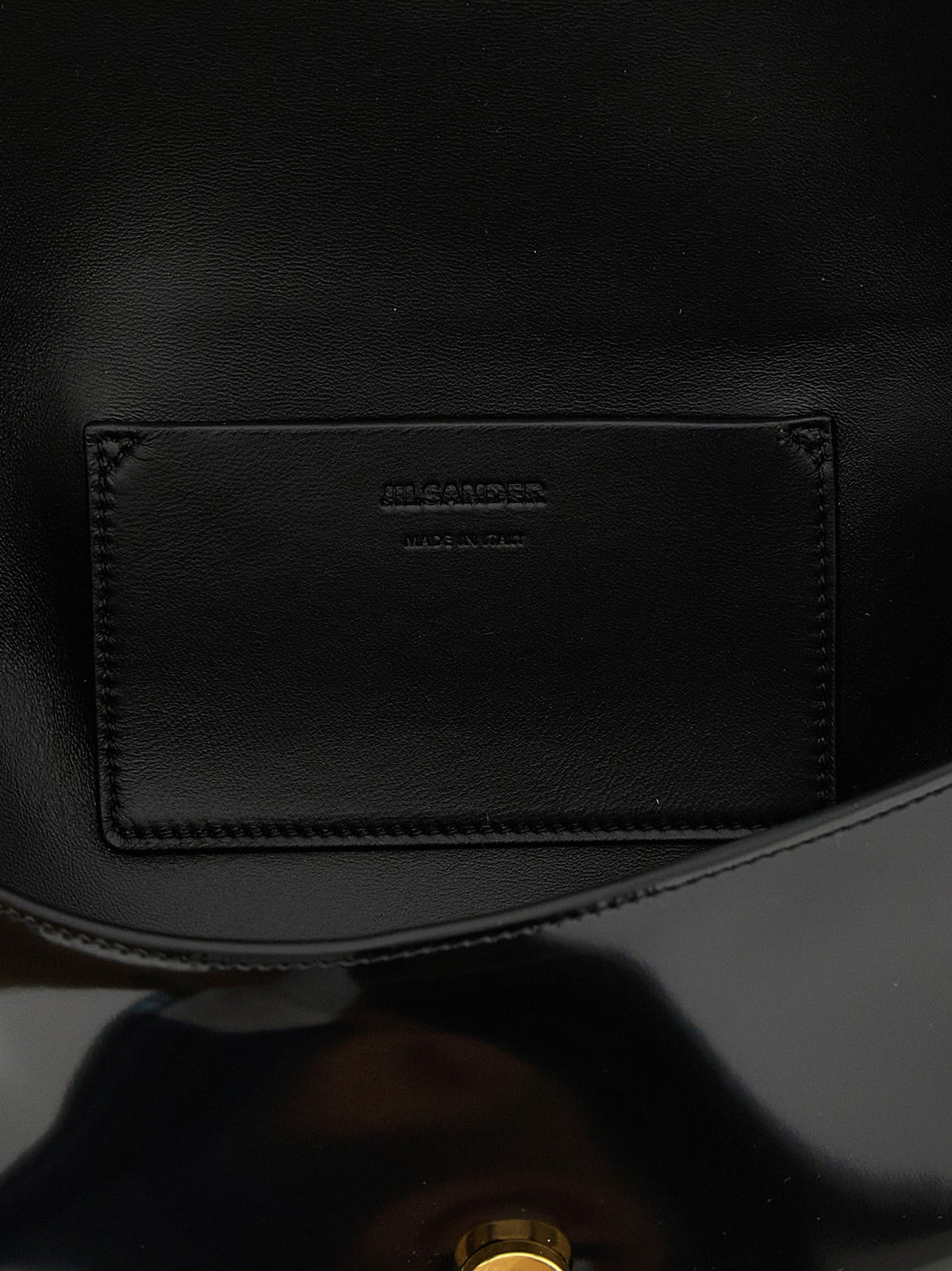 Jil Sander Kante Shoulder Bag Black