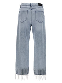 KARL LAGERFELD - KARL LAGERFELD - Rhinestone fringed jeans - Women’s Clothing