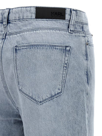 KARL LAGERFELD - KARL LAGERFELD - Rhinestone fringed jeans - Women’s Clothing