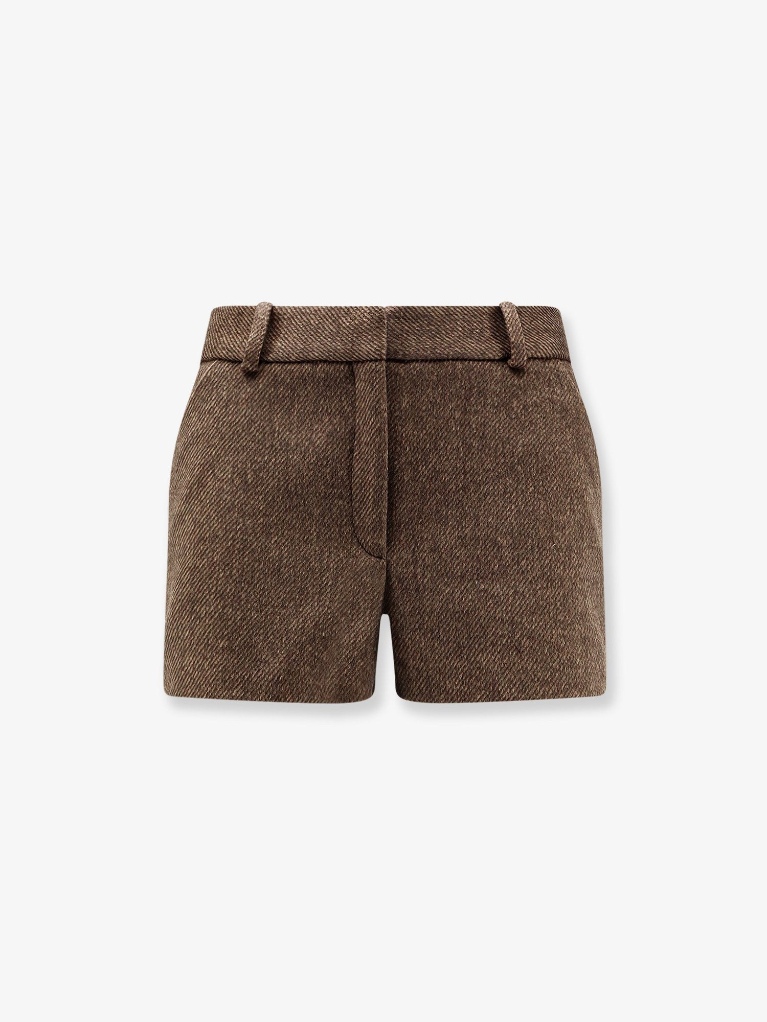 The Frankie Shop Women's Kate Wool Blend Shorts Brown