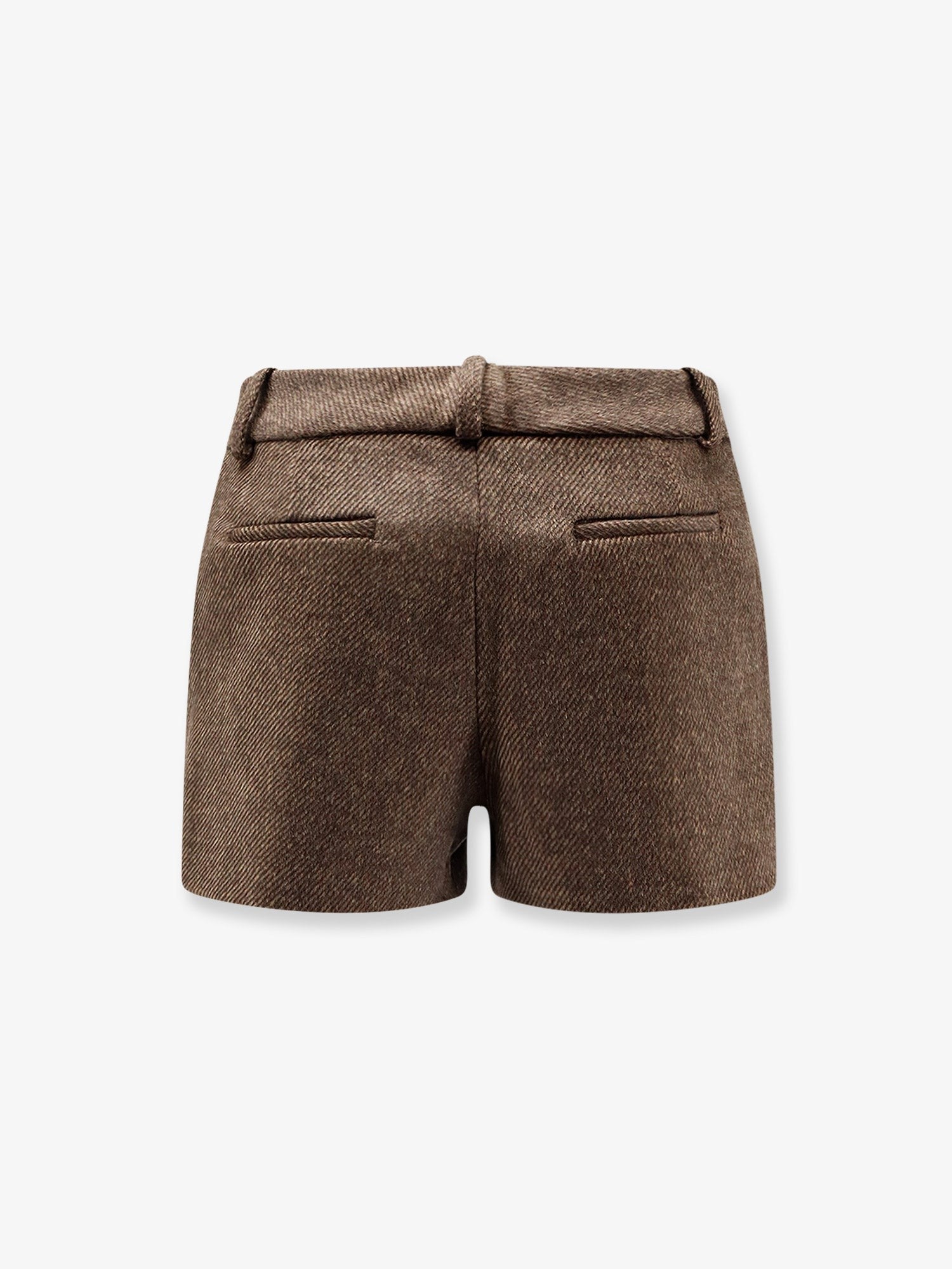 The Frankie Shop Women's Kate Wool Blend Shorts Brown