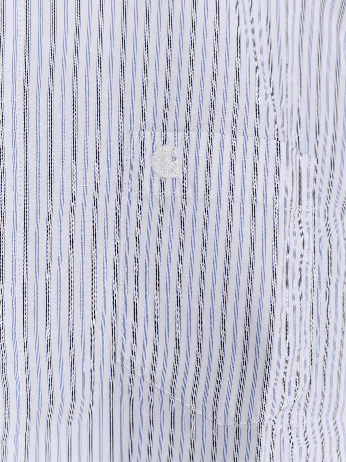 Carhartt Wip Women's Keene Striped Cotton Shirt White, view 3