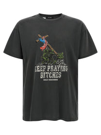 Willy Chavarria Keep Praying Bitches Shirt Black