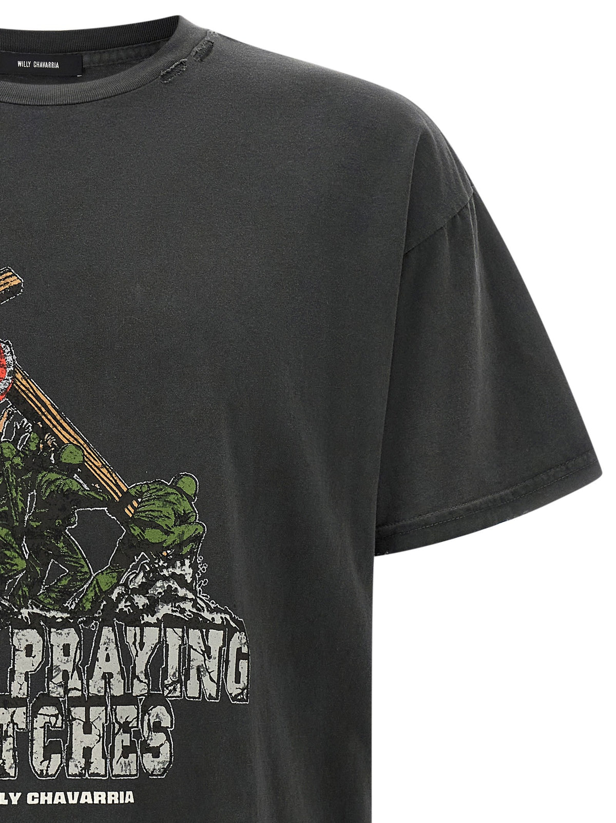 Willy Chavarria Keep Praying Bitches Shirt Black