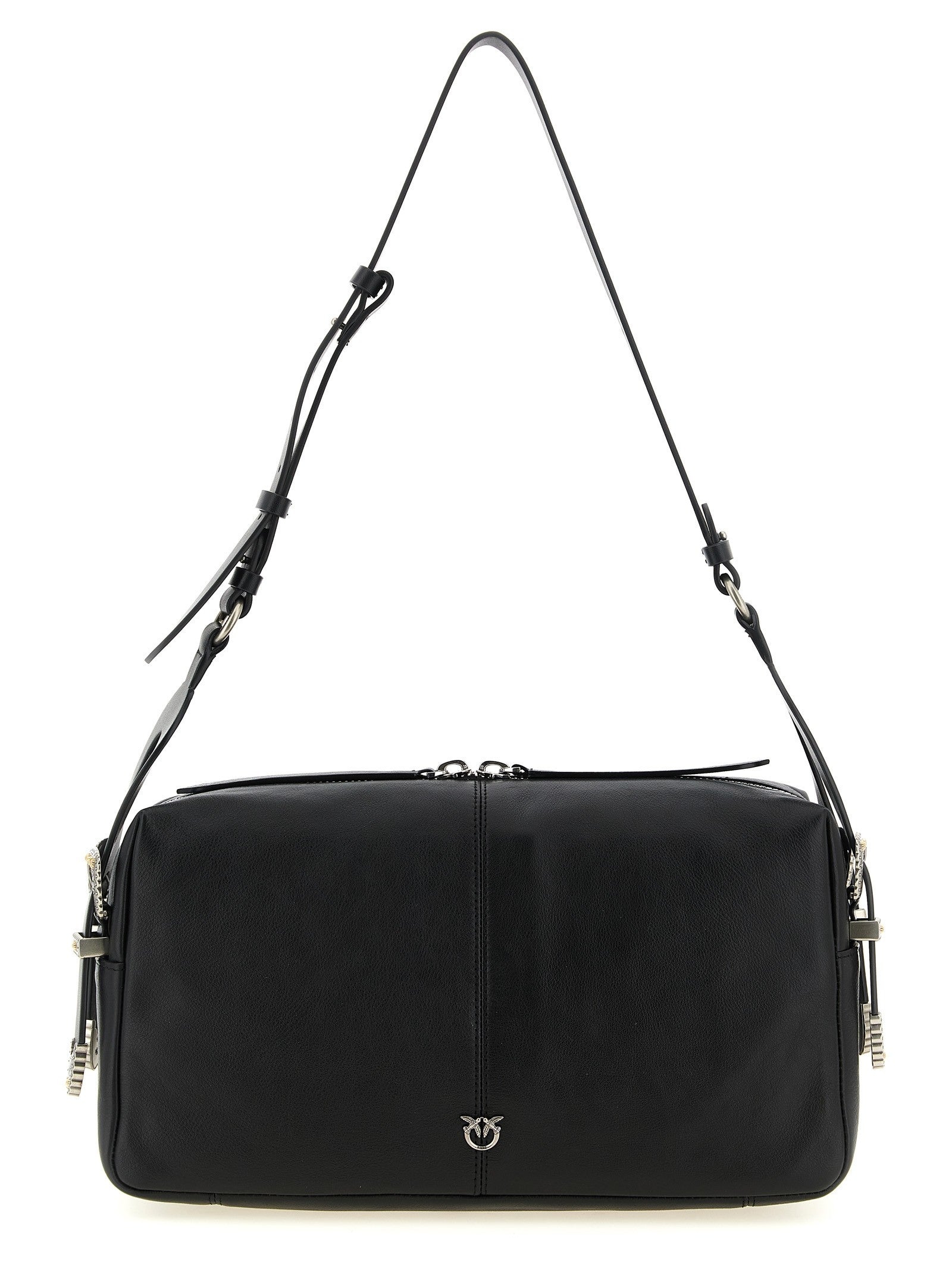 Pinko Keeper Medium Shoulder Bag Black