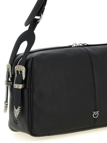 Pinko Keeper Medium Shoulder Bag Black