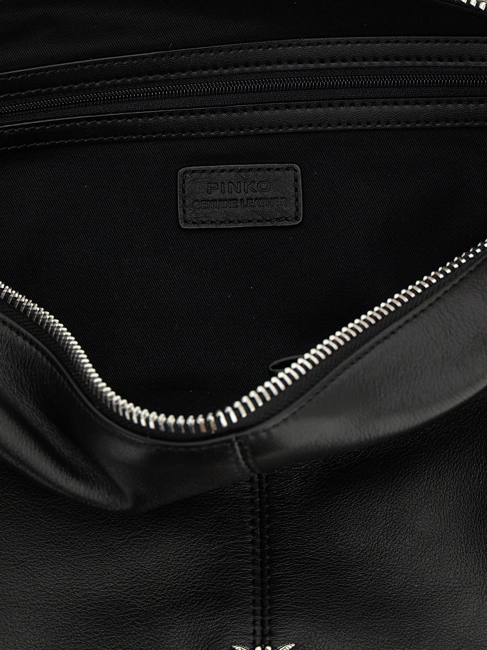 Pinko Keeper Medium Shoulder Bag Black