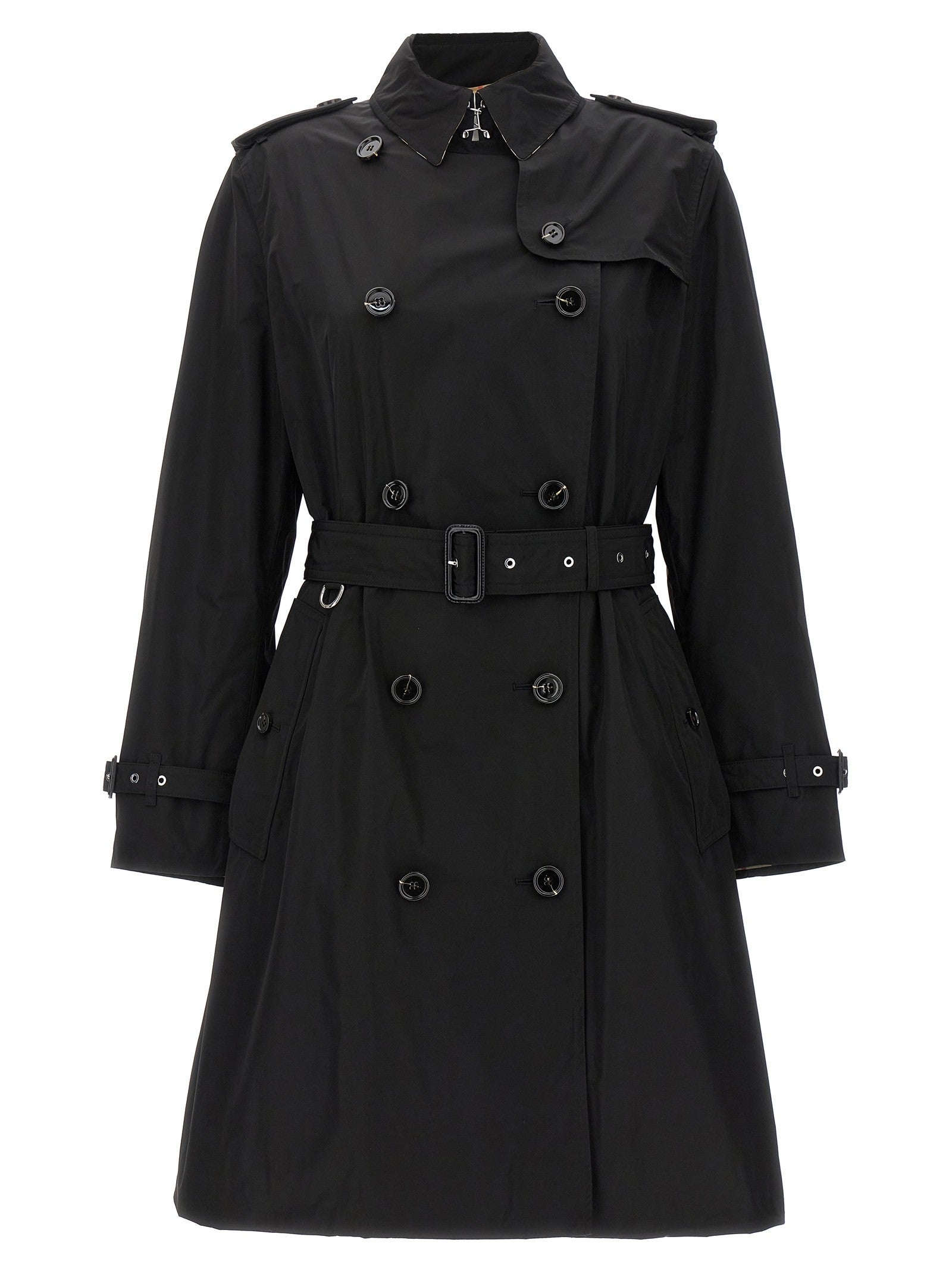 Burberry Kensington Trench Coat Black