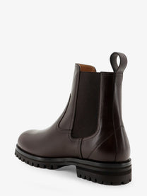 Loro Piana Men's Kent Walk Leather Boots Brown