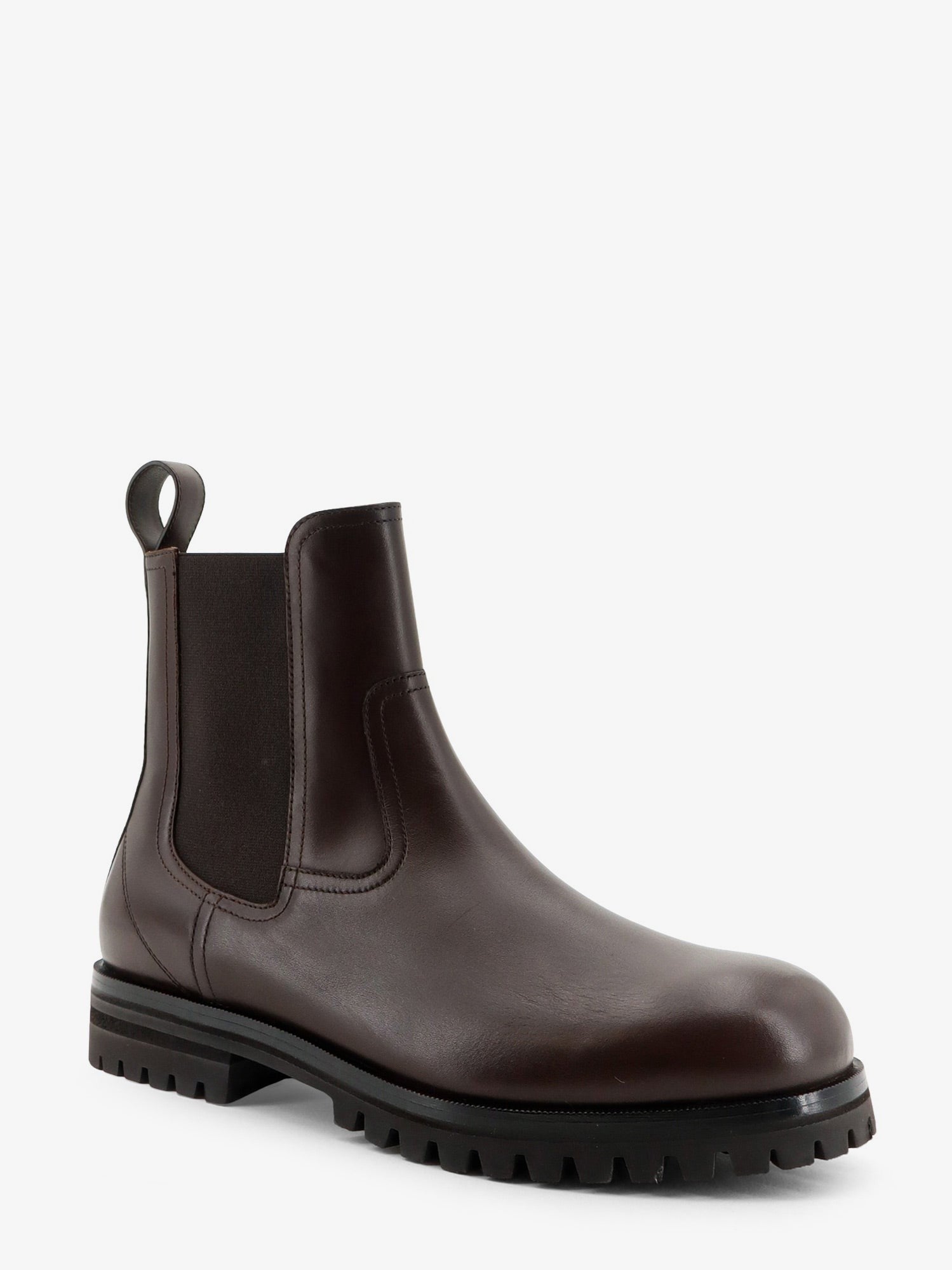Loro Piana Men's Kent Walk Leather Boots Brown