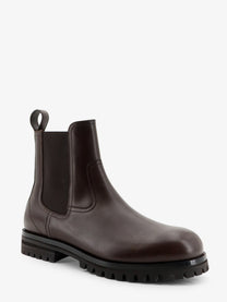Loro Piana Men's Kent Walk Leather Boots Brown
