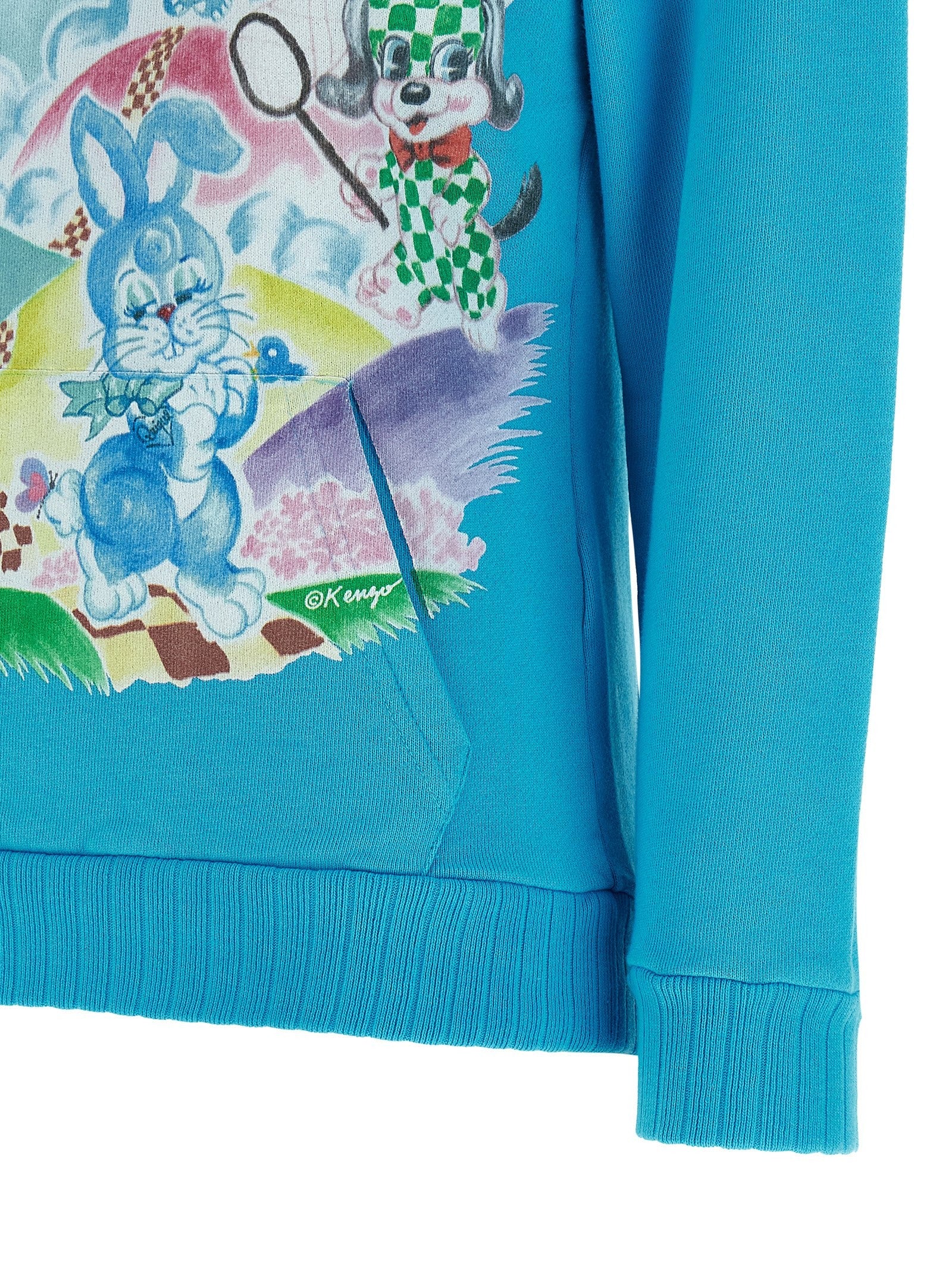 Kenzo Kenzo Cartoon Hoodie Blue