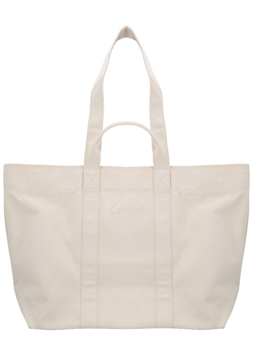 Kenzo Men's Kenzo Cartoon Tote Bag Large Beige