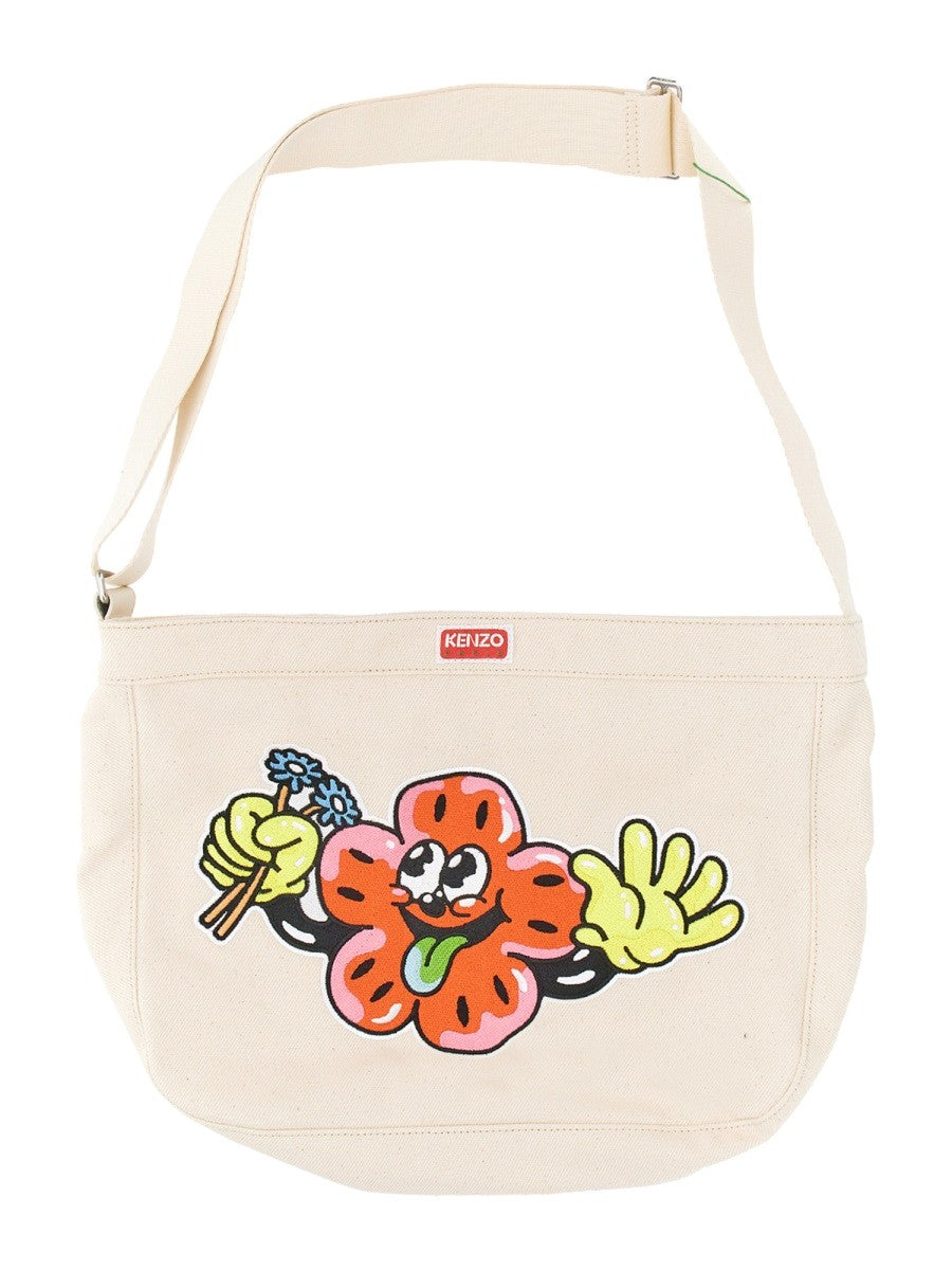 Shoulder Bag With Embroidery-Kenzo-FALORS