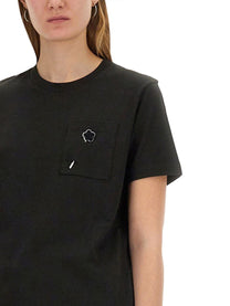 Kenzo - Kenzo ’Boke Flower Pin’ T Shirt - Woman-&gt;Clothing-&gt;t-shirts