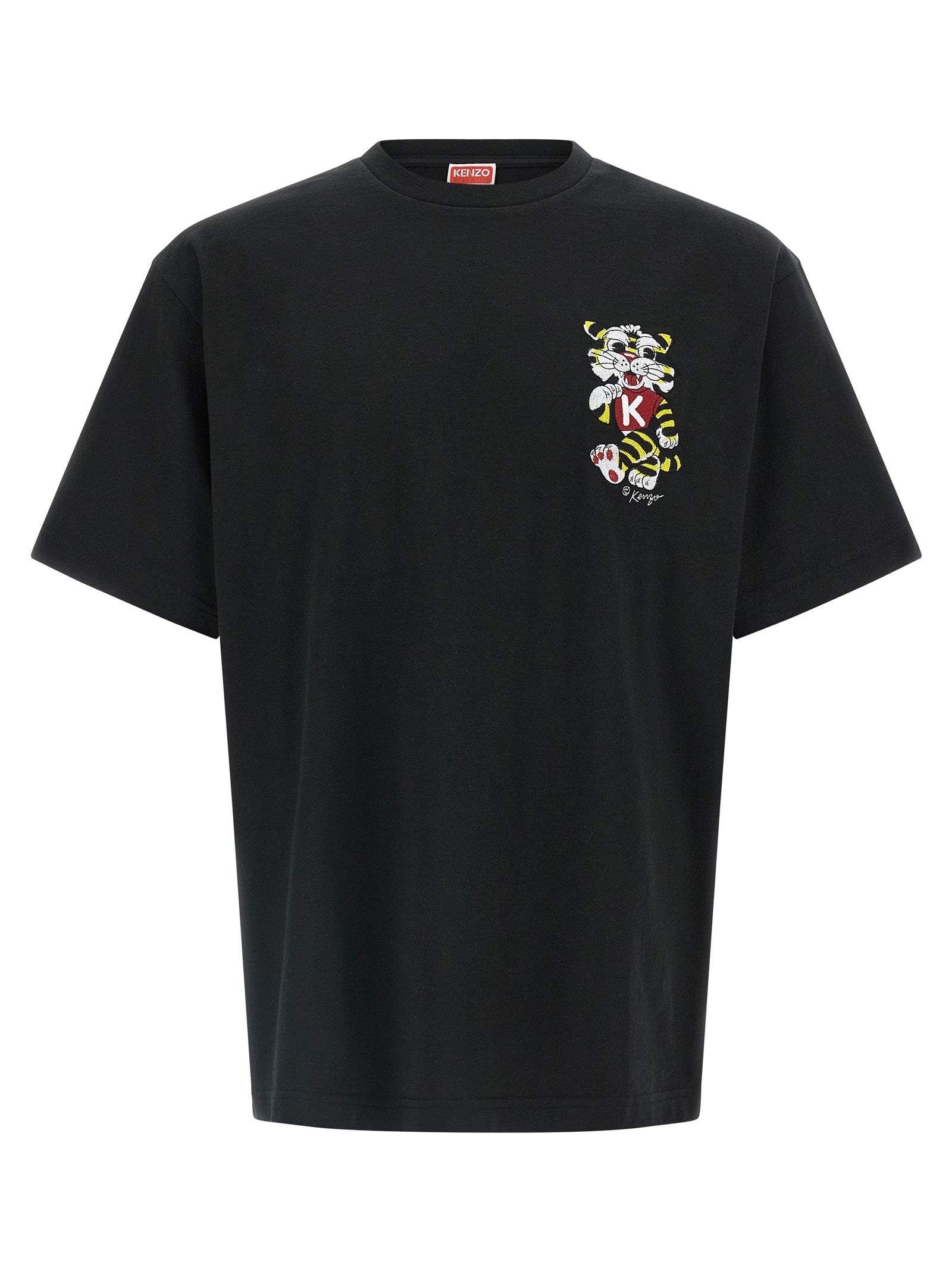 KENZO - KENZO - ’Wild Tiger embroidered’ T-shirt - Men’s Tops