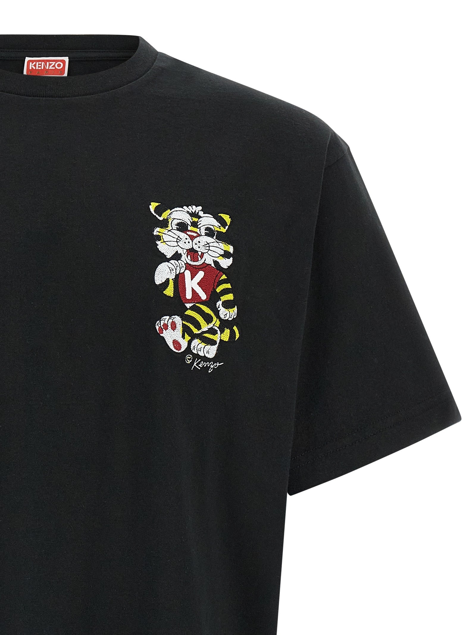 KENZO - KENZO - ’Wild Tiger embroidered’ T-shirt - Men’s Tops