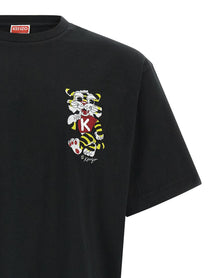 KENZO - KENZO - ’Wild Tiger embroidered’ T-shirt - Men’s Tops