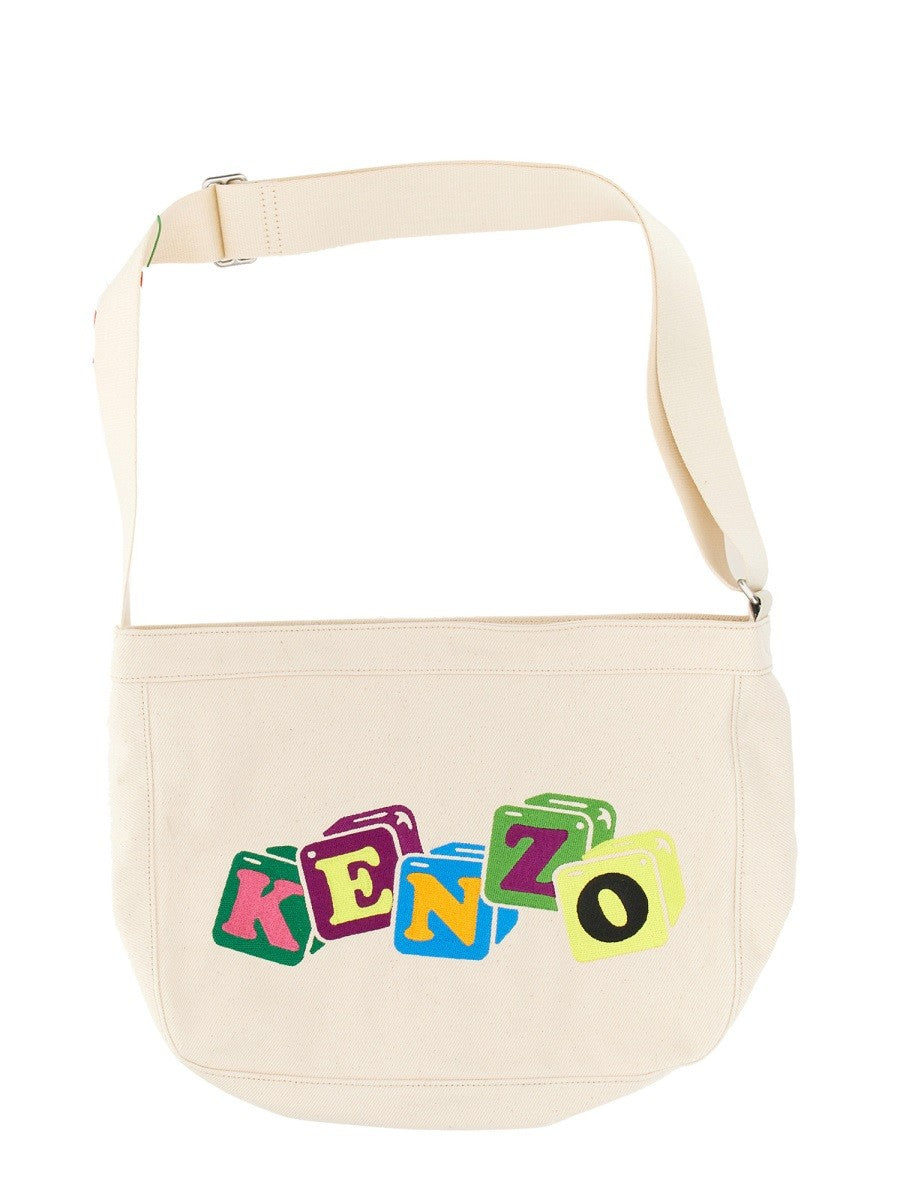 Shoulder Bag With Embroidery-Kenzo-FALORS