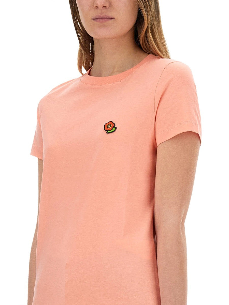 Kenzo - Kenzo T Shirt With ’Pop’ Embroidery - Woman-&gt;Clothing-&gt;t-shirts
