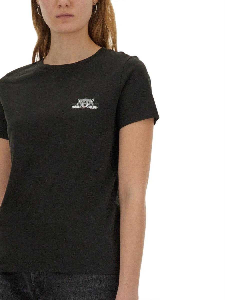 Kenzo - Kenzo ’Happy Tiger’ T Shirt - Woman-&gt;Clothing-&gt;t-shirts
