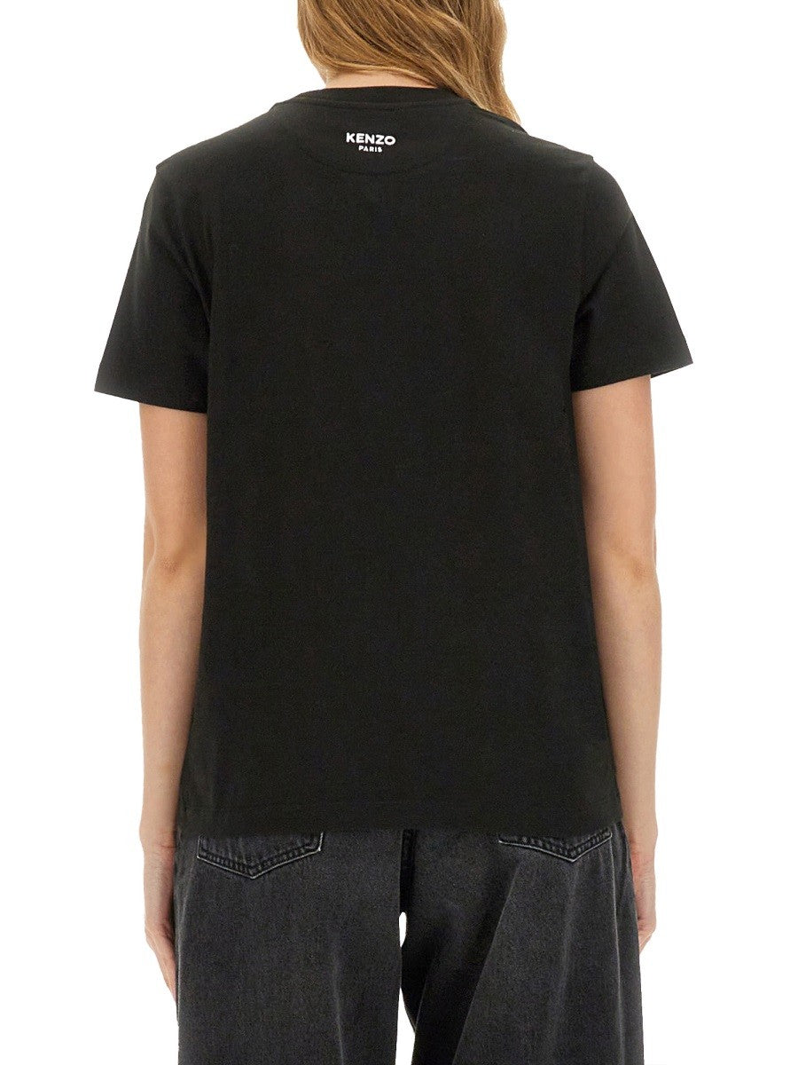 Kenzo - Kenzo ’Boke Flower Pin’ T Shirt - Woman-&gt;Clothing-&gt;t-shirts