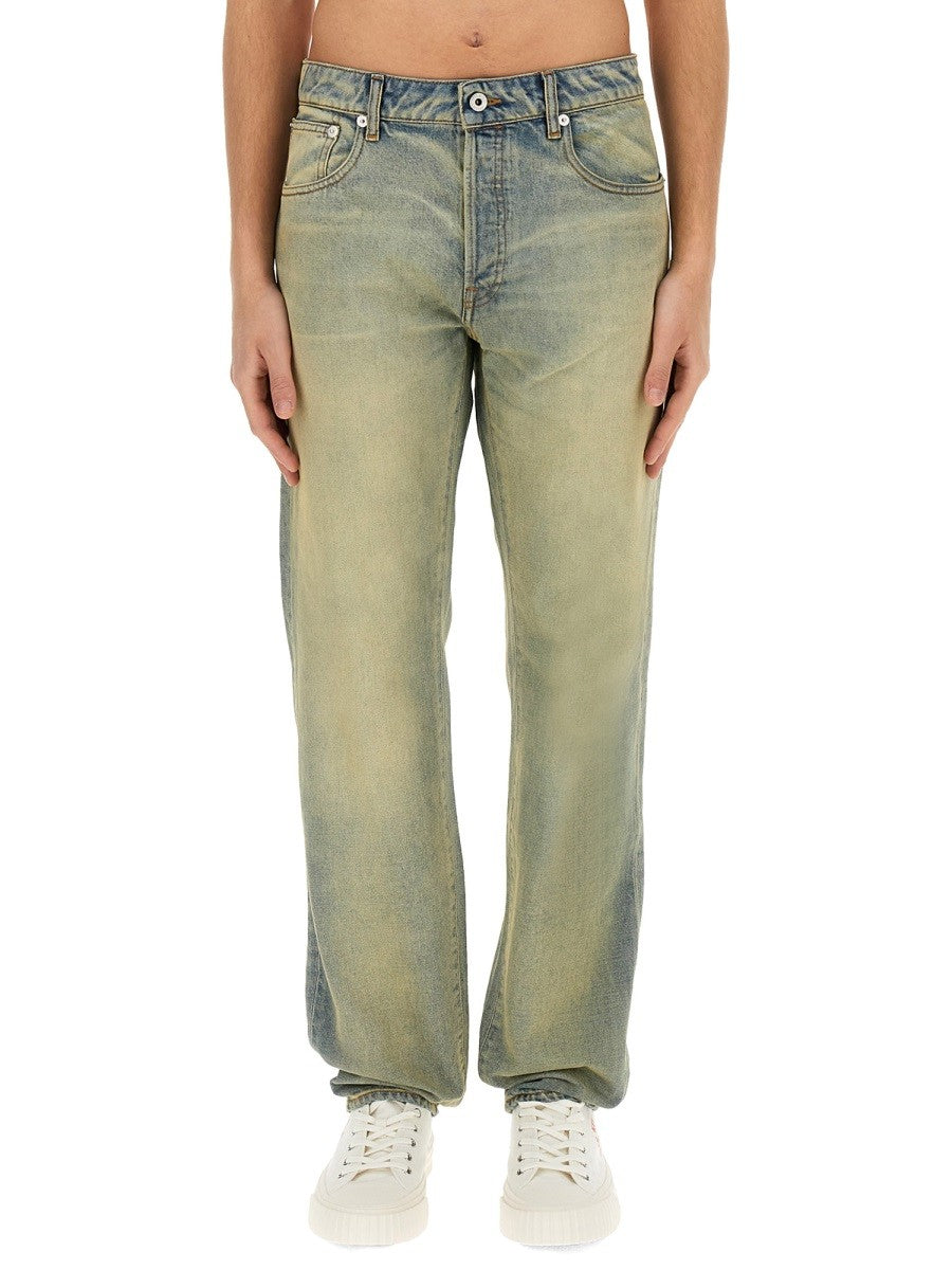 Kenzo - Kenzo Slim Bara Jeans ’Kenzo Drawn Varsity’ - Men’s Clothing