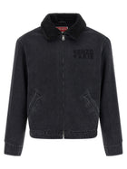 Kenzo Kenzo Happy Tiger Denim Jacket Black