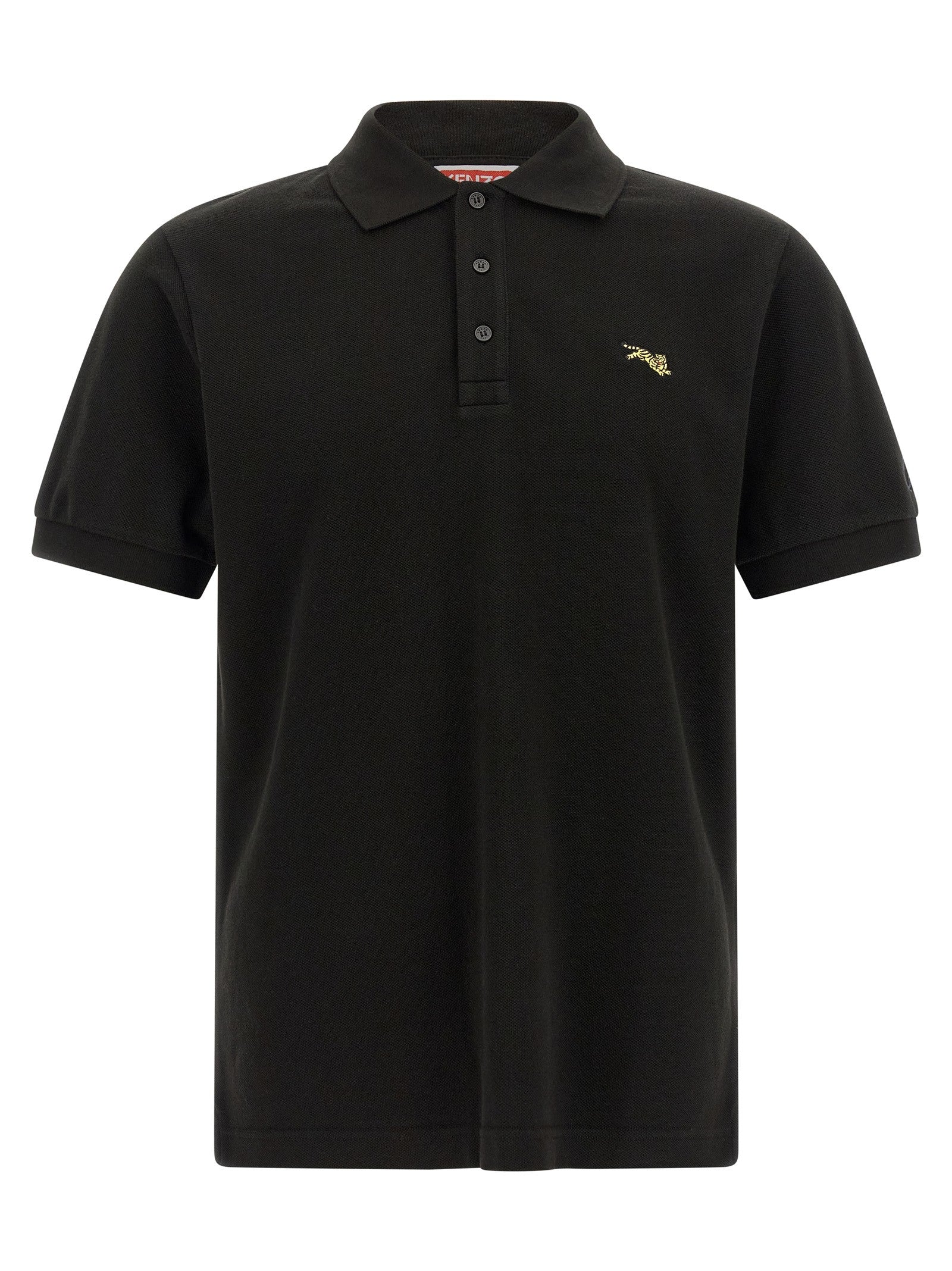 Kenzo Kenzo Happy Tiger Polo Shirt Black