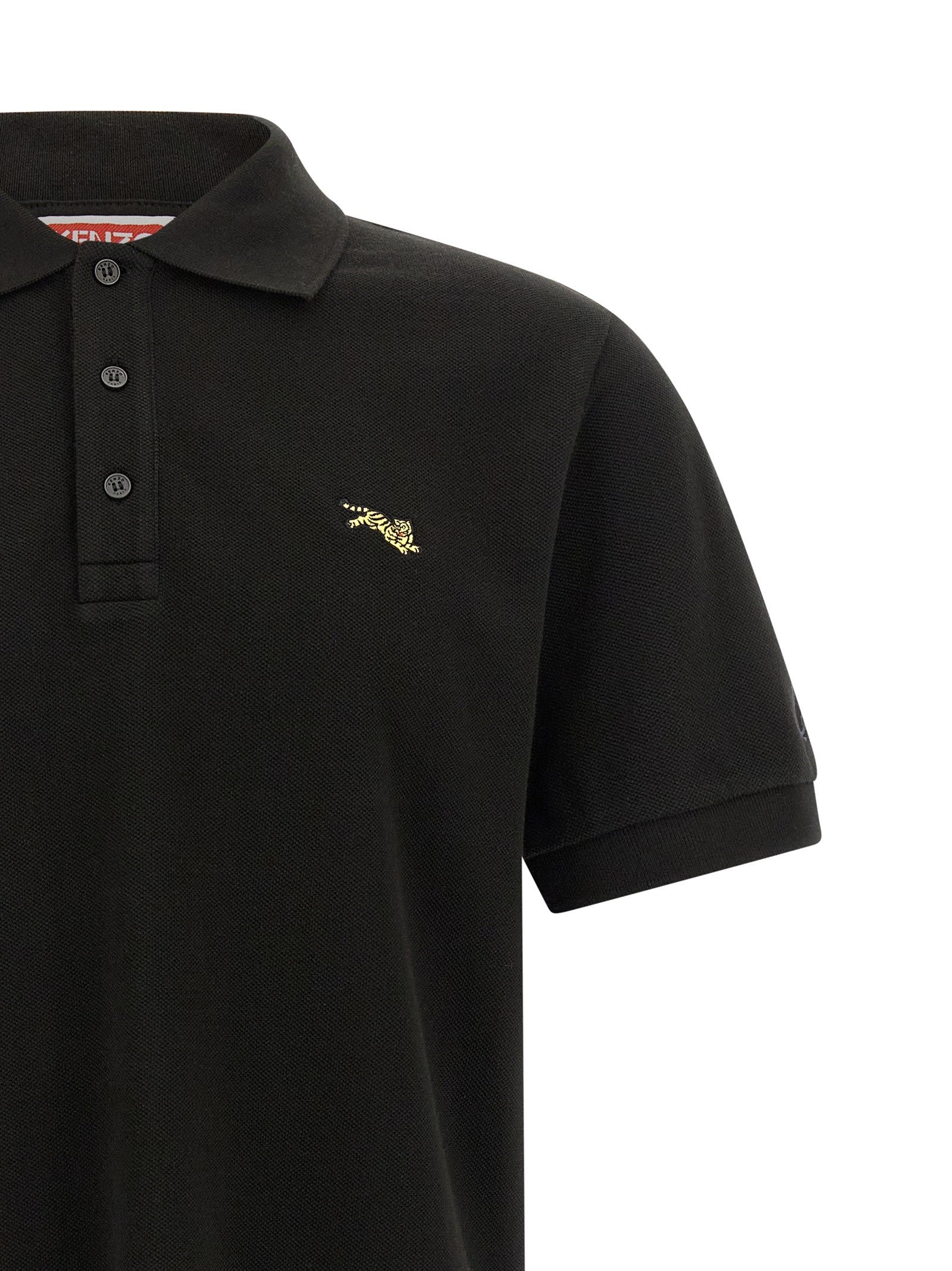 Kenzo Kenzo Happy Tiger Polo Shirt Black