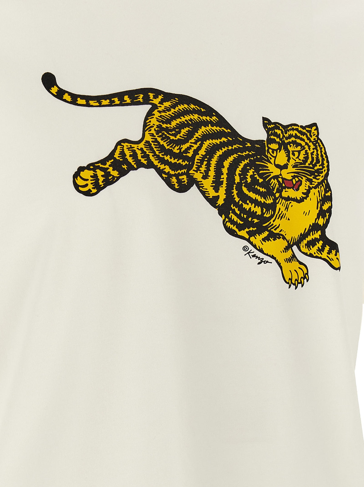 Kenzo Kenzo Jumping Tiger Shirt White, view 4
