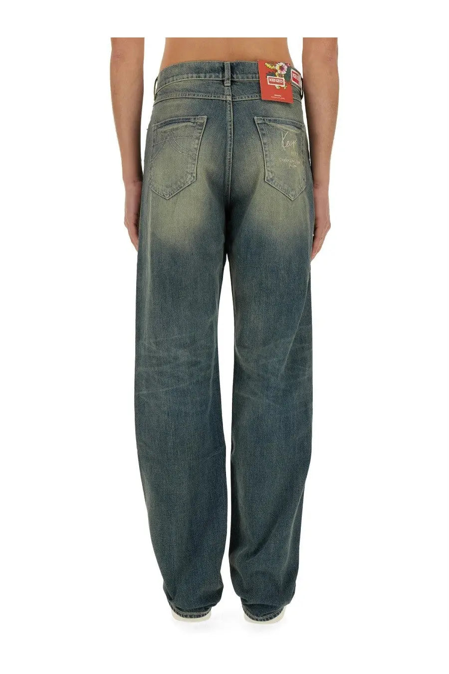 Kenzo Men's Asagao Straight Jeans Kenzo Creations Blue, view 3