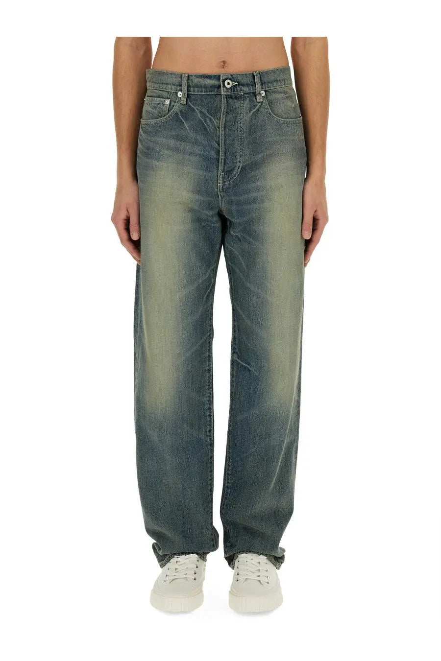 Kenzo Men's Asagao Straight Jeans Kenzo Creations Blue