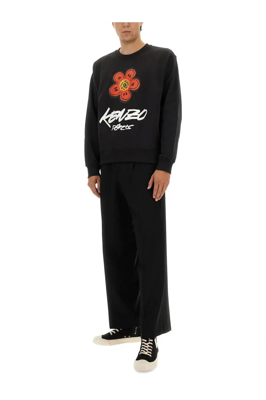 Kenzo Men's Cotton Sweatshirt Kenzo Futura Black, view 2