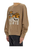 Kenzo Men's Happy Tiger Sweatshirt Beige, view 4