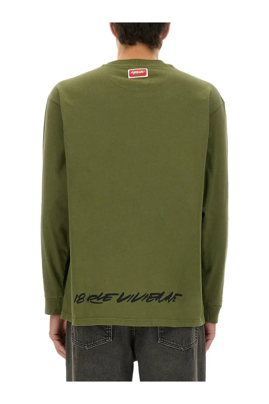 Kenzo Men's Relaxed Fit Shirt Green, view 3