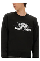 Kenzo Men's Silm Fit Sweatshirt Black, view 4