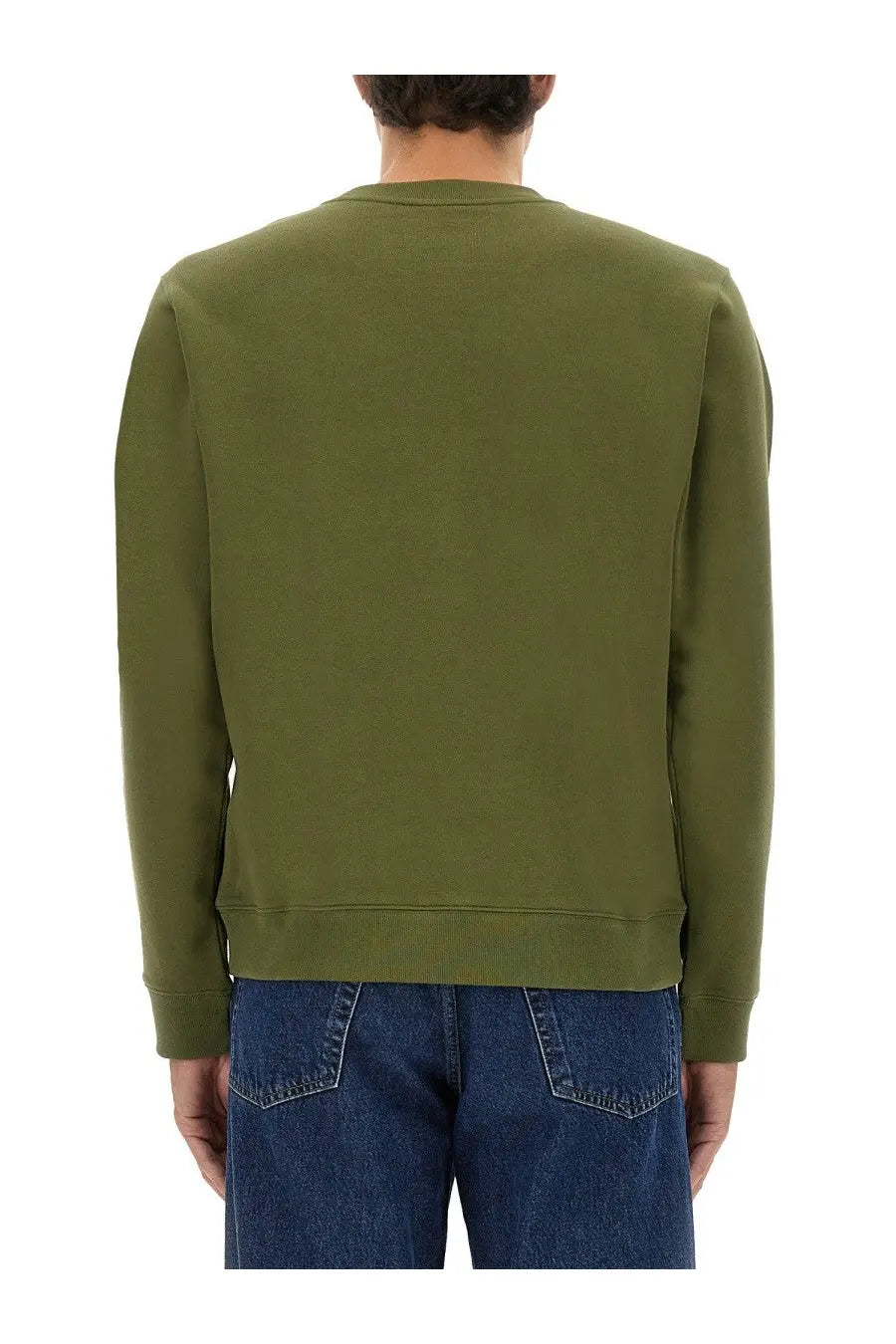 Kenzo Men's Silm Fit Sweatshirt Green, view 3