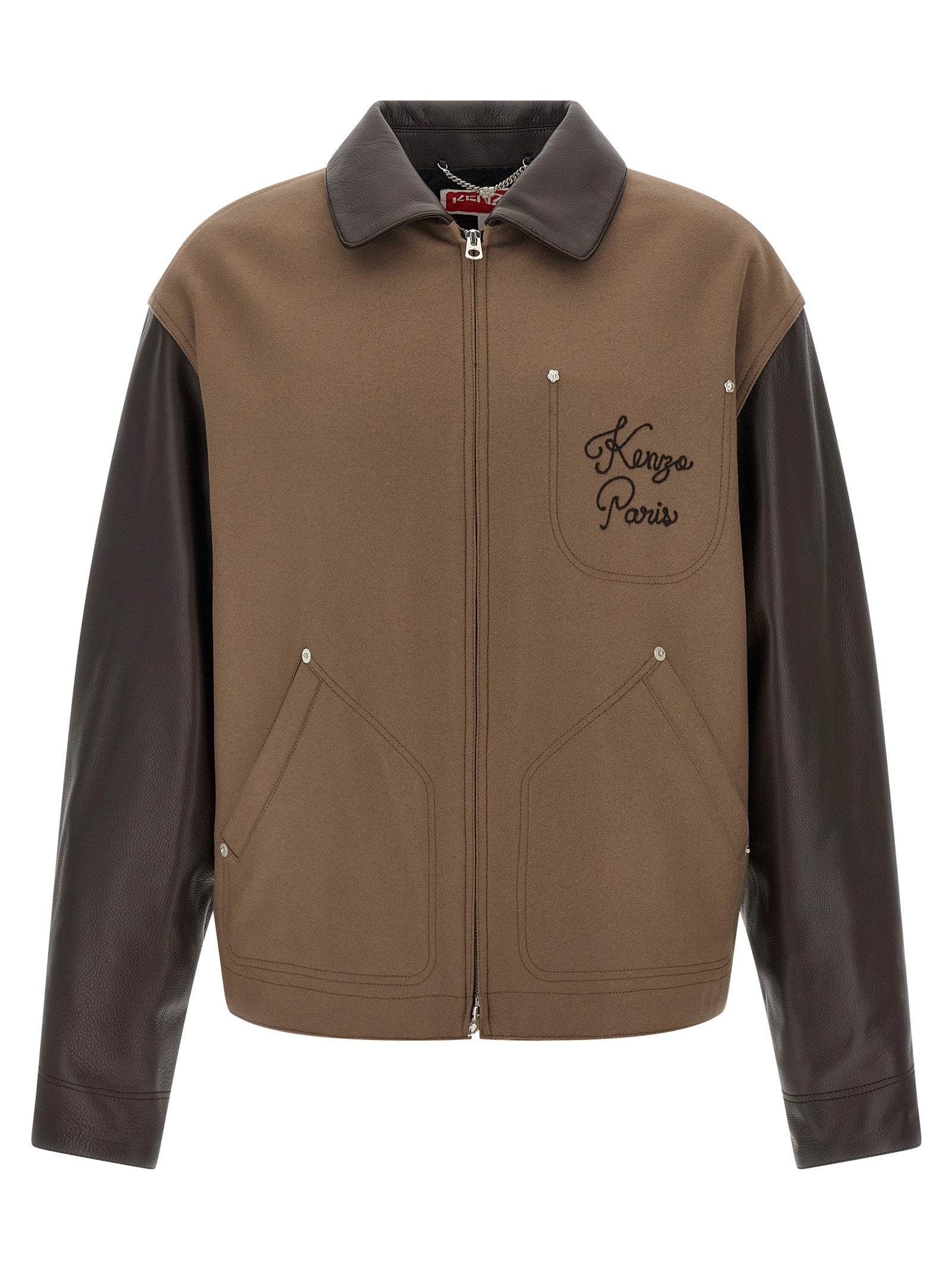 Kenzo Kenzo Paris Chainstitch Jacket Brown