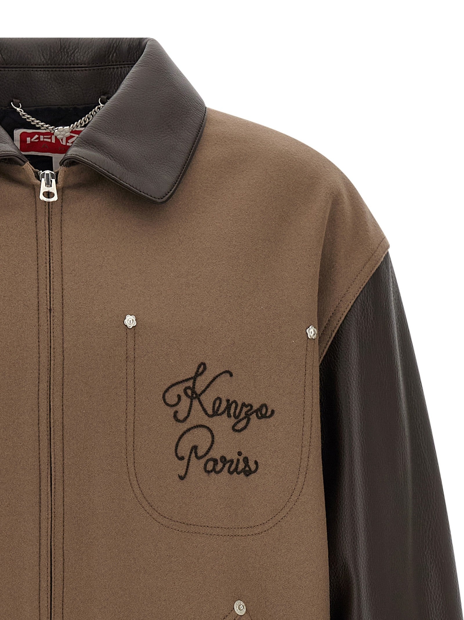 Kenzo Kenzo Paris Chainstitch Jacket Brown